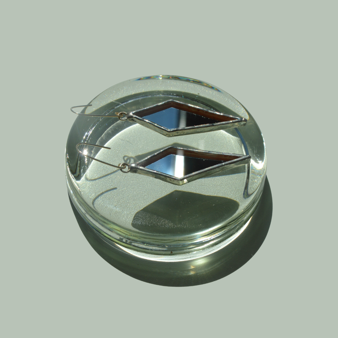 Veidrodiniai auskarai