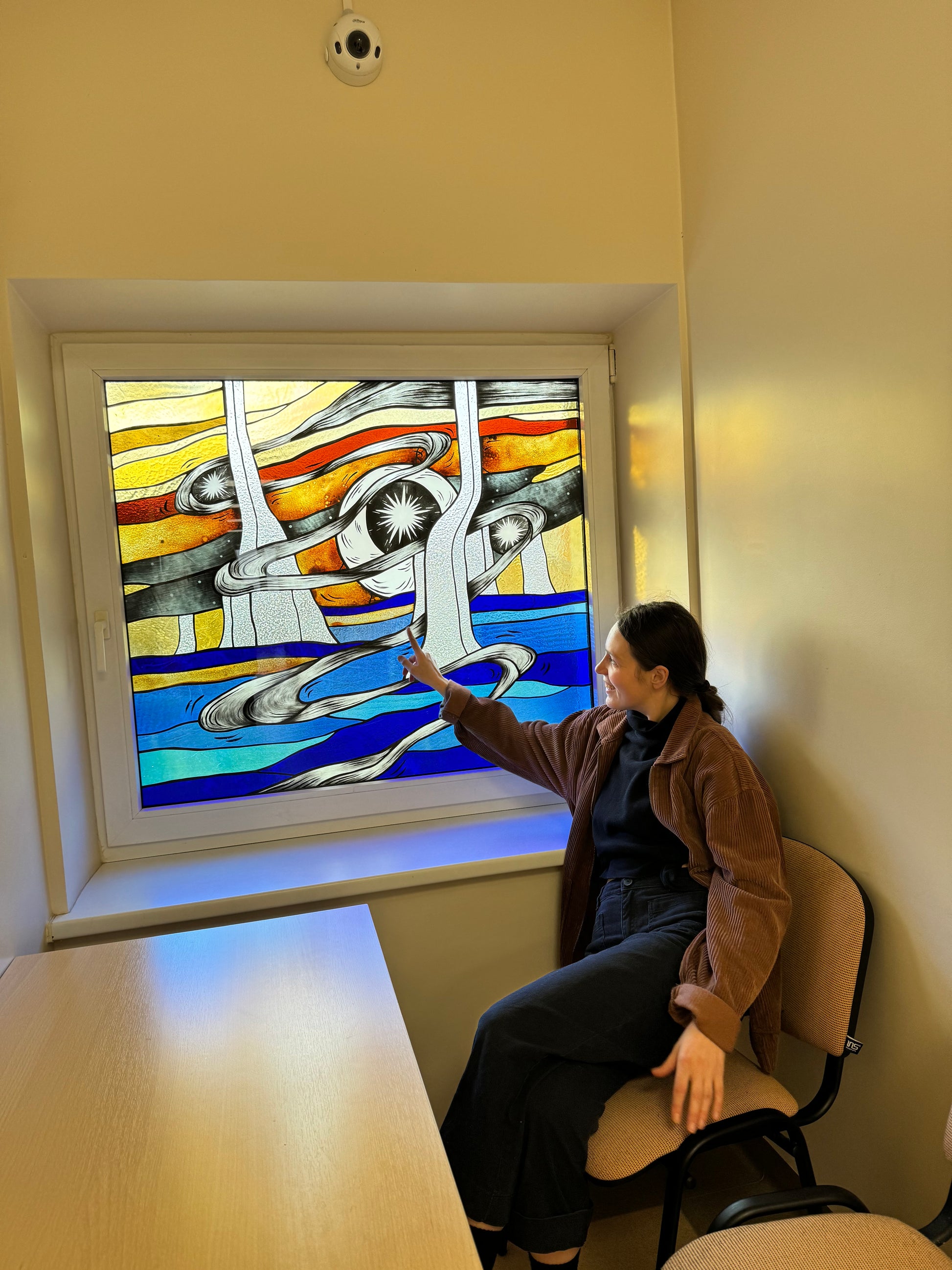 Vitražo projektas 'Pasaulio sutvėrimas'