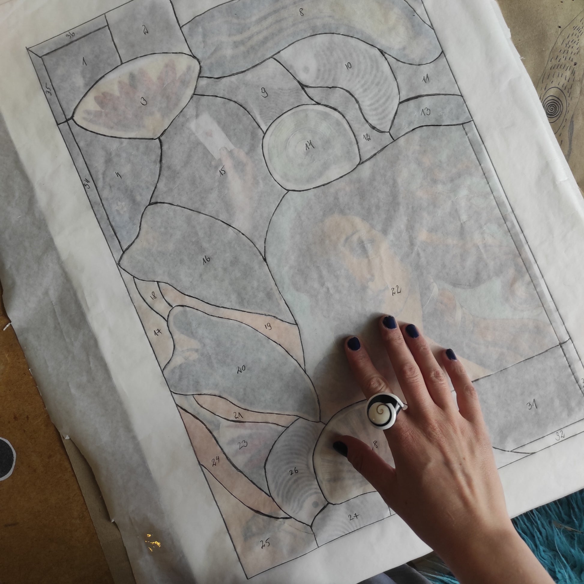 Individuali vitražo kūrimo pamoka