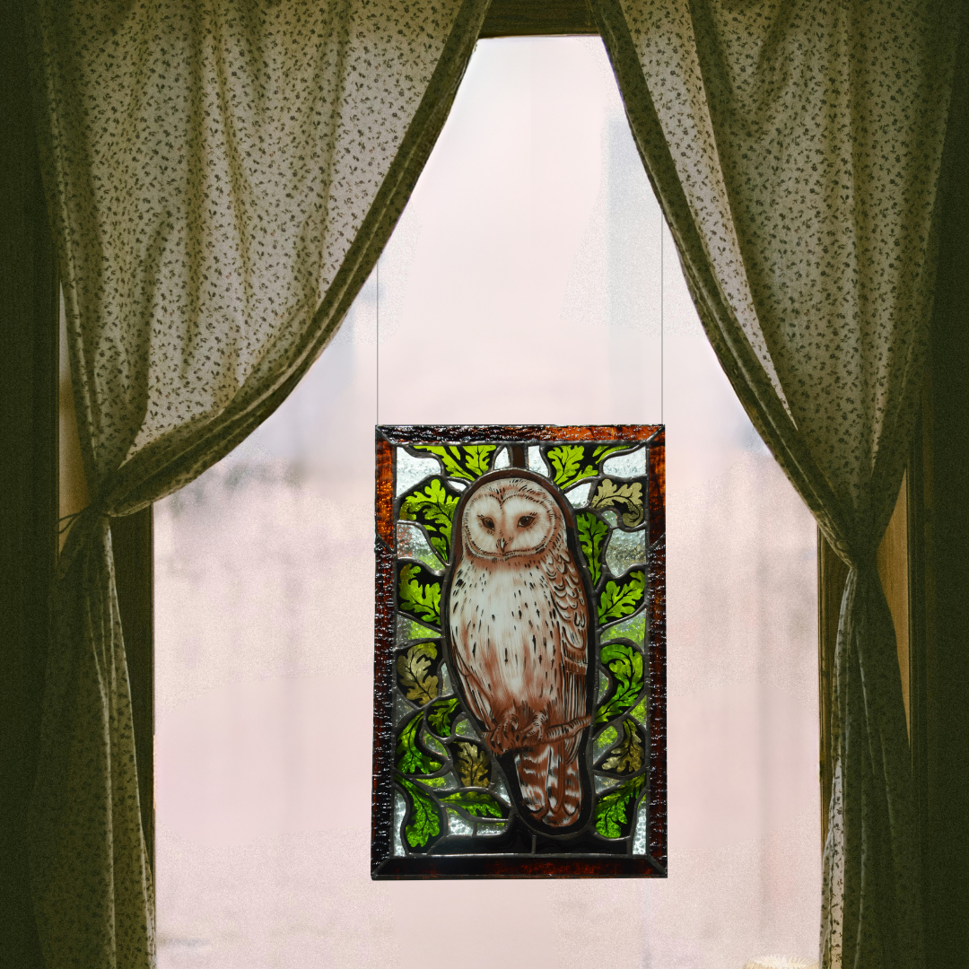 Vitražas Pelėdos išmintis