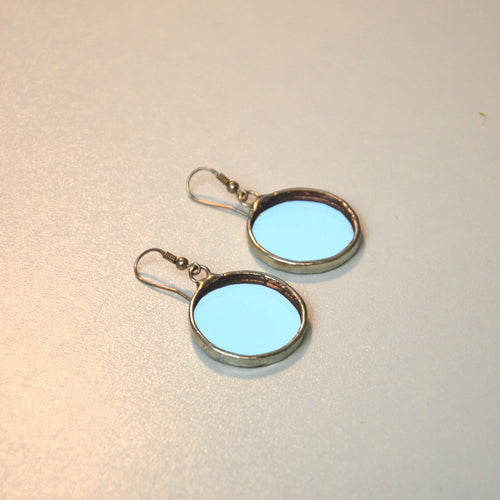 Apvalūs veidrodiniai auskarai