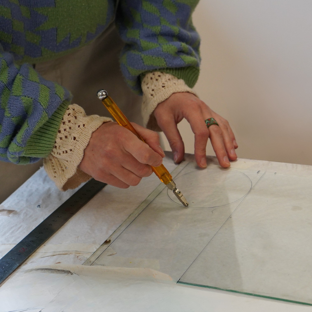 Individuali vitražo kūrimo pamoka