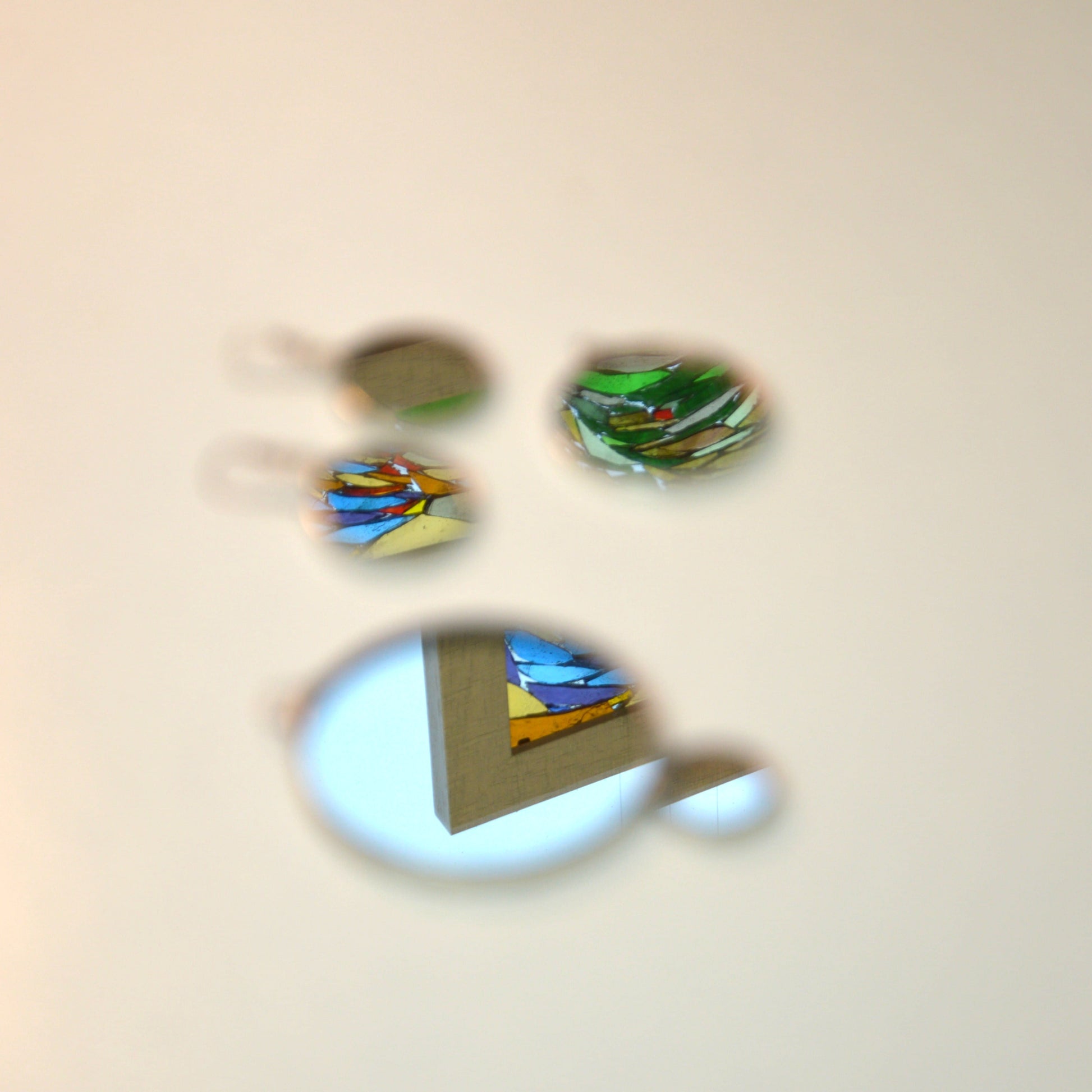 Apvalūs veidrodiniai auskarai