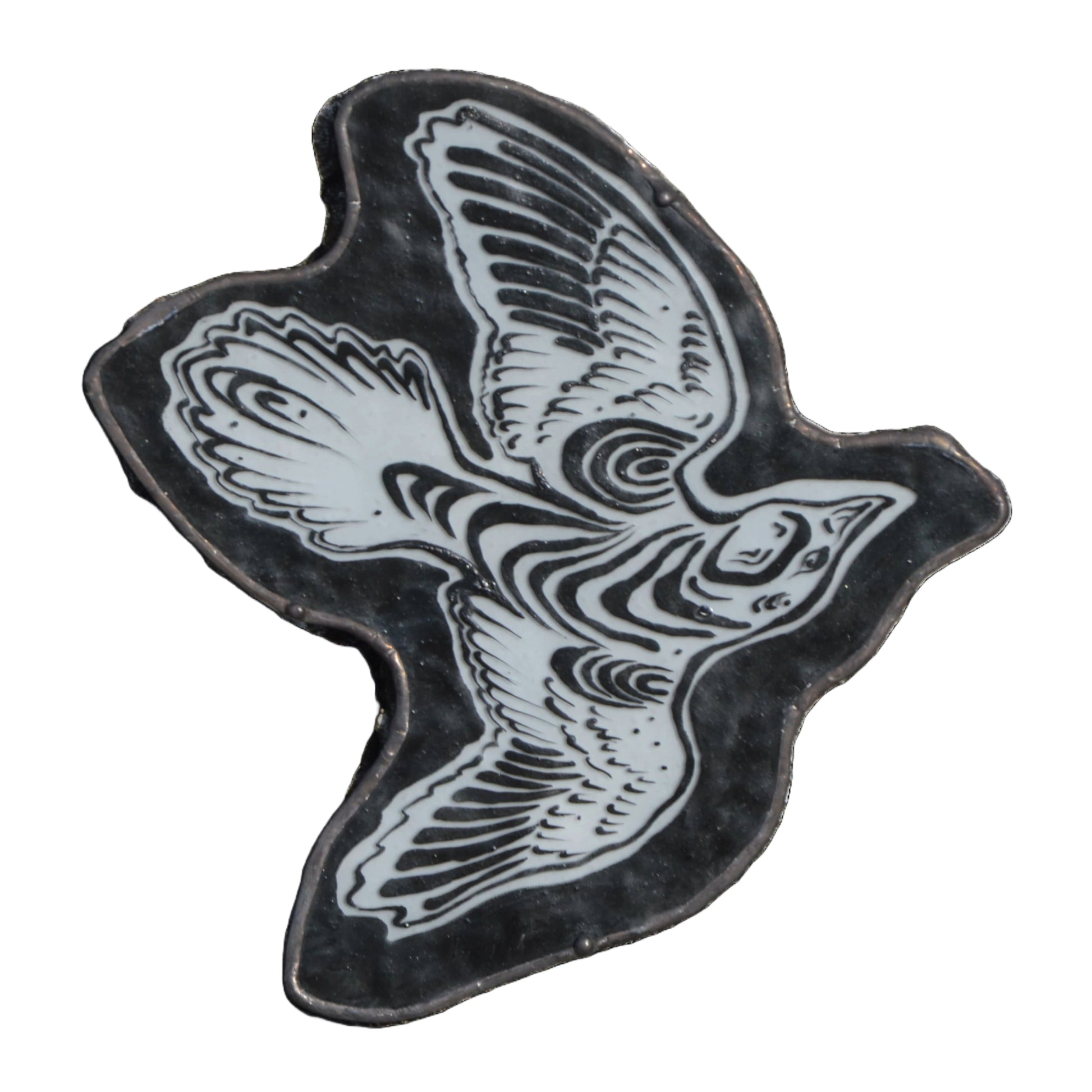 Vitražas Black Bird