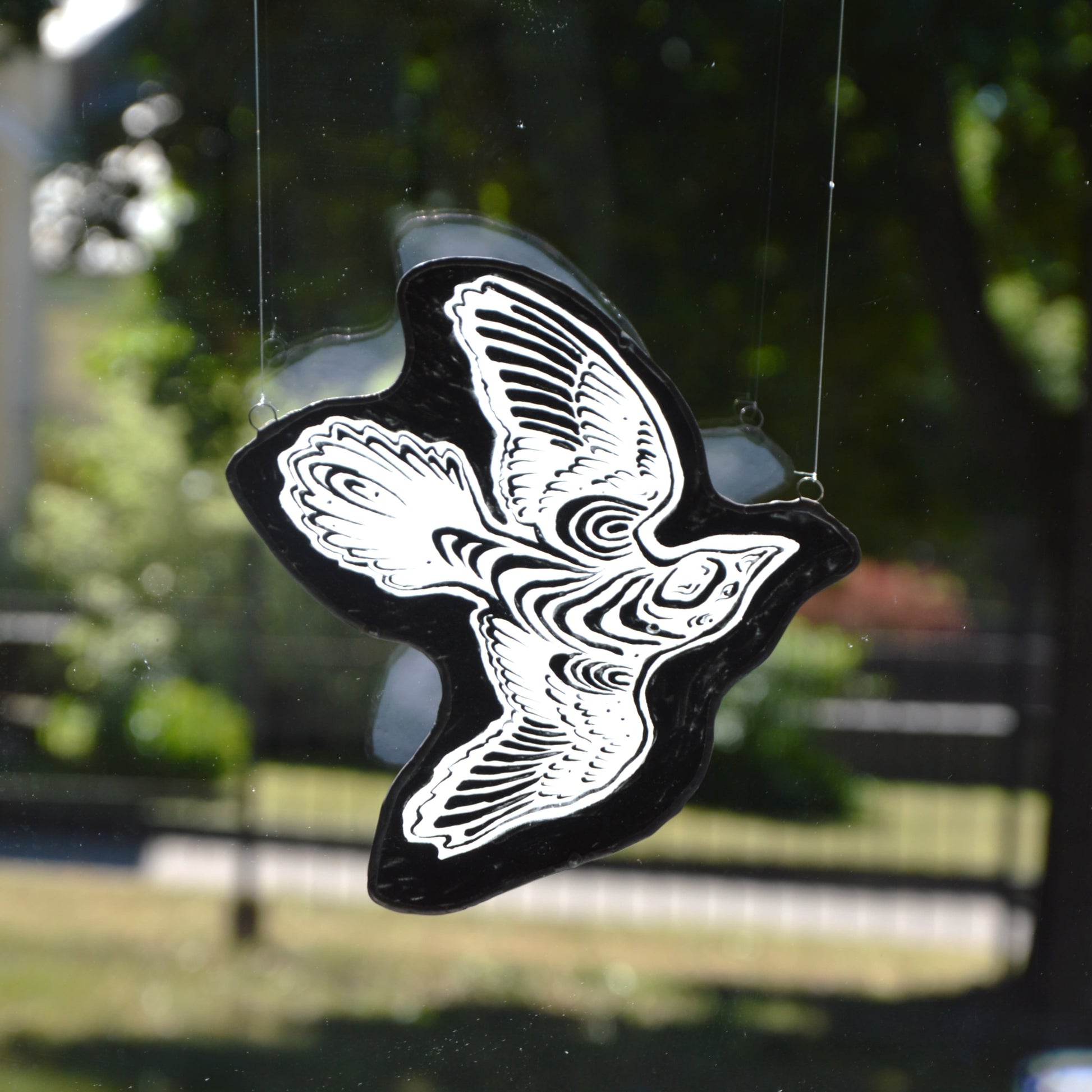 Vitražas Black Bird