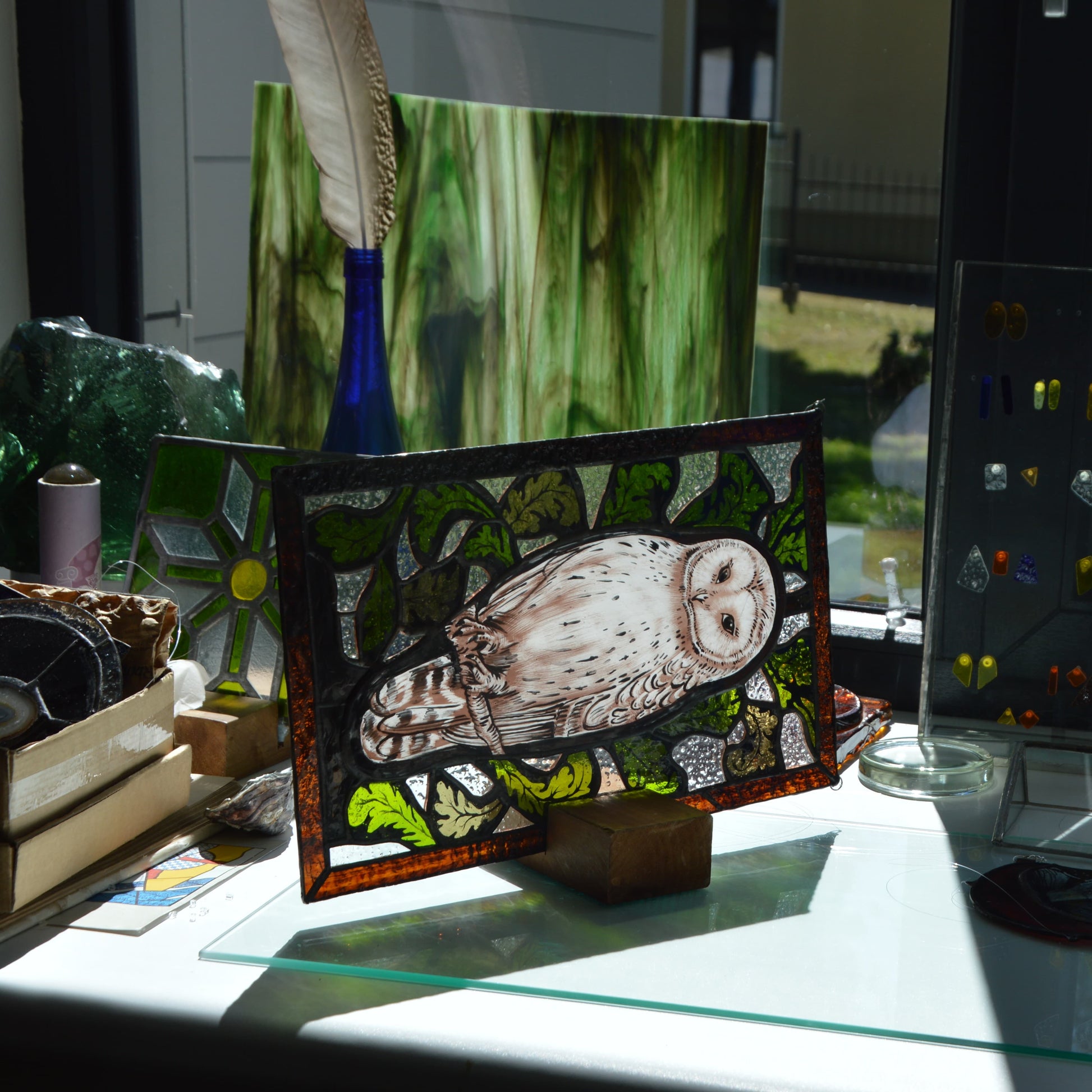 Vitražas Pelėdos išmintis